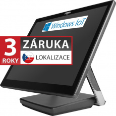 XPOS XP-3687, 17" 5:4 LCD LED, 400 cd/m2, i3-7100U, 4GB RAM, 120GB M.2 SSD,Win 10 IoT,kap.,šedá