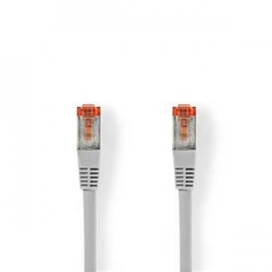 Nedis CCGB85221GY100 - Síťový Kabel Cat 6 S / FTP | RJ45 (8P8C) Zástrčka - RJ45 (8P8C) Zástrčka | 10 m | Šedá barva