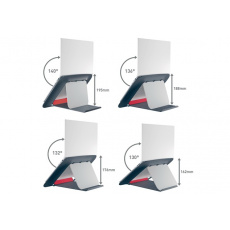 LEITZ Nastavitelný stojan pod notebook ERGO Cosy, sametově šedá LEITZ Nastavitelný stojan pod notebook ERGO Cosy, sametově šedá