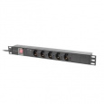 LANBERG NAPÁJECÍ DISTRIBUČNÍ JEDNOTKA (PDU) 19"  1U 16A 2M 5X SCHUKO ZÁSUVKY ČERNÁ