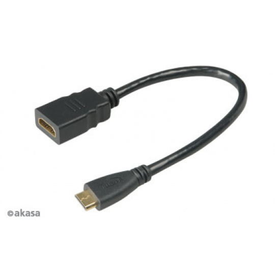 AKASA - HDMI na mini HDMI adaptér - 25 cm