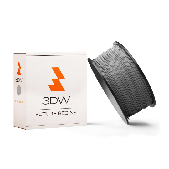 3DW - ABS filament 1,75mm stříbrná, 1kg, tisk 220-250°C