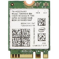 Intel Dual Band Wireless-AC 7265, 2x2 AC + BT, M.2 Intel Dual Band Wireless-AC 7265, 2x2 AC + BT, M.2