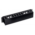 19' vyvazovací panel 2U plastový RAL9005