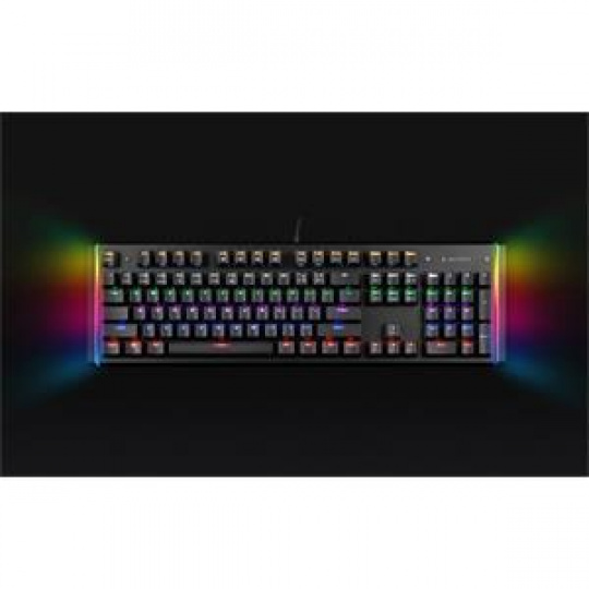GEMBIRD Herní klávesnice KB-UMW-01, optické spínače, RGB, US layout