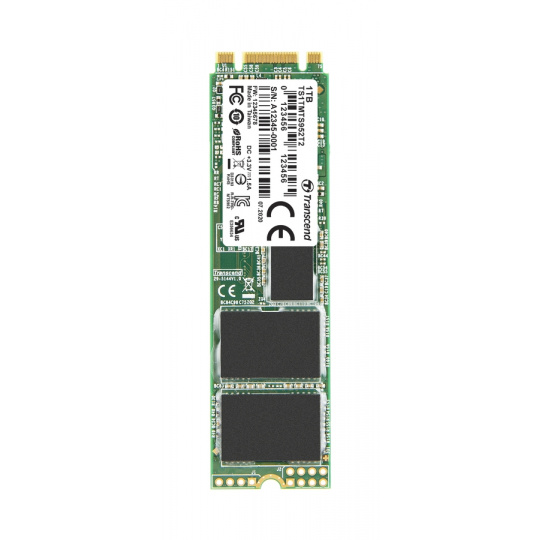 TRANSCEND MTS952T2 1TB Industrial 3K P/E SSD disk M.2, 2280 SATA III 6Gb/s (3D TLC), 560MB/s R, 520MB/s W