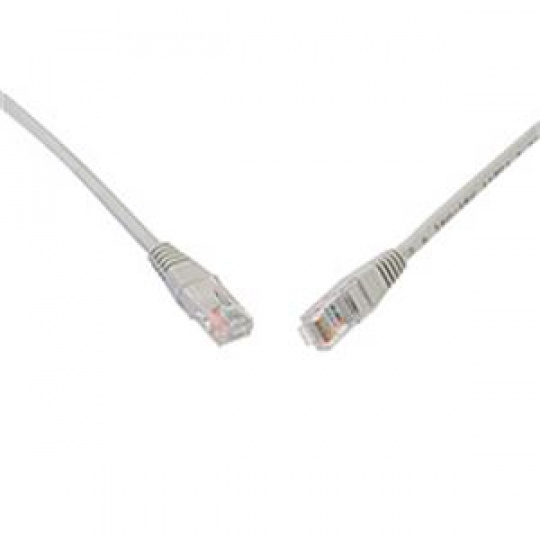 Solarix Patch kabel CAT5E UTP PVC 0,5m šedý non-snag-proof C5E-155GY-0,5MB