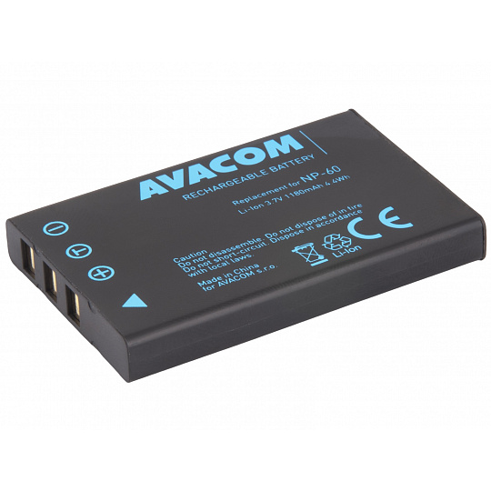 AVACOM baterie pro Fujifilm NP-60 Li-Ion 3.7V 1180mAh 4.4Wh