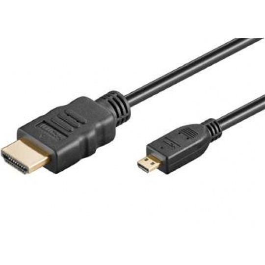 PremiumCord Kabel HDMI A - HDMI micro D, 3m