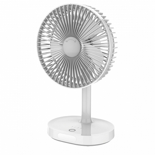 Platinet PRDF0326 stolní ventilátor 19 cm, noční osvětlení, akumulátor 3000 mAh, bílá-šedá Platinet PRDF0326 stolní ventilátor 19 cm, noční osvětlení, akumulátor 3000 mAh, bílá-šedá