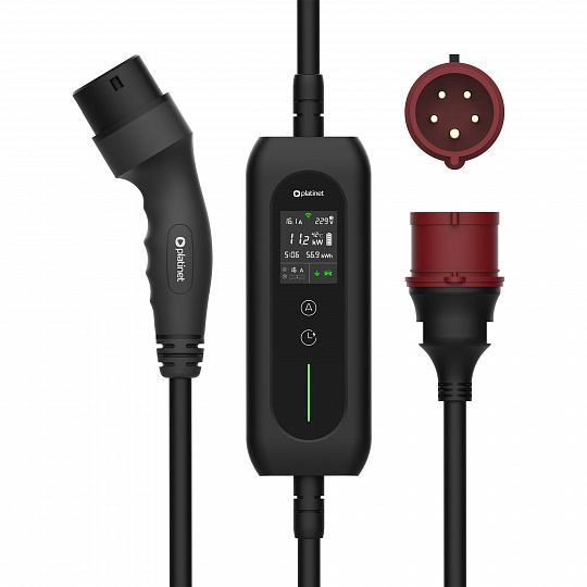 Platinet Smart přenosná EV nabíječka PPCW5M11 11kW (16A), Wi-Fi, CEE 5-pin / Type 2, délka 5m, černá Platinet Smart přenosná EV nabíječka PPCW5M11 11kW (16A), Wi-Fi, CEE 5-pin / Type 2, délka 5m, černá