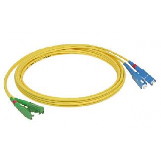 Patchcord FO duplex E2000/APC-SC/UPC 9/125um SM 10m, OS2