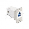 Delock USB 5 Gbps Typ-B samice na USB Typ-A samice, kónický, pro montáž do panelu