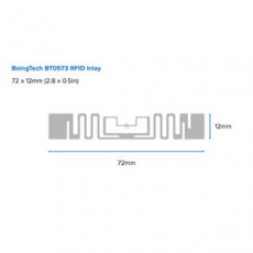 Zebra Label, Polyester, 76x25mm; Thermal Transfer, Z-ULTIMATE 2500T, Permanent Adhesive, 76mm Core, RFID, 1015/Roll, 2/Box