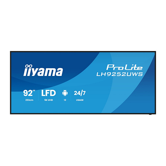 92" iiyama LH9252UWS-B1AG:VA,5K,24/7 92" iiyama LH9252UWS-B1AG:VA,5K,24/7