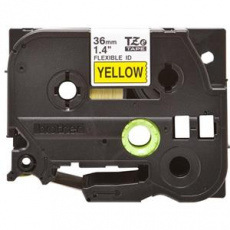 Brother - TZe-FX661,  žlutá / černá, 36 mm,  s flexibilní páskou
