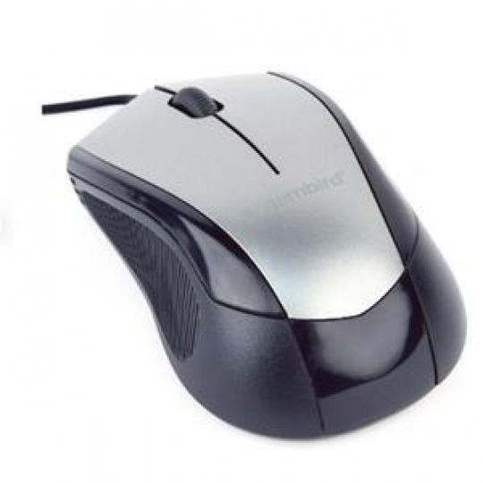 GEMBIRD MUS-3B-02-BG optická myš 1000 DPI USB černá / vesmírně šedá GEMBIRD MUS-3B-02-BG optická myš 1000 DPI USB černá / vesmírně šedá