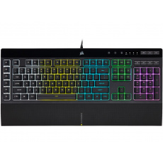 CORSAIR K55 RGB PRO/Drátová USB/US-Layout/Černá