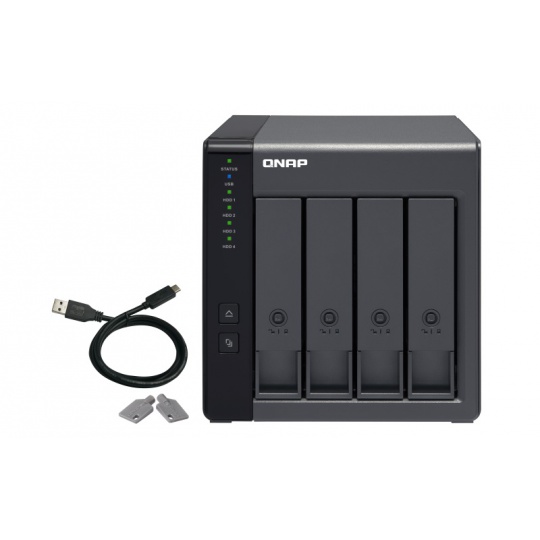 QNAP TR-004 rozšiřovací jednotka pro PC či QNAP NAS (4x SATA / 1 x USB 3.0 typu C)