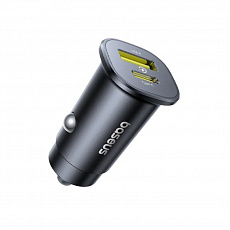 Baseus GoTrip Nabíječka do Auta USB-C/USB-A 30W Cosmic Black Baseus GoTrip Nabíječka do Auta USB-C/USB-A 30W Cosmic Black