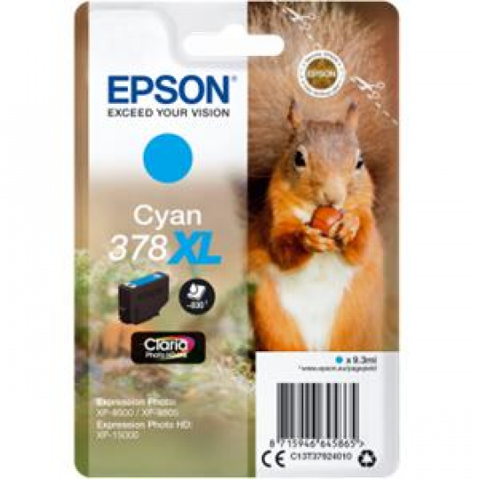 EPSON cartridge T3792 cyan (veverka)