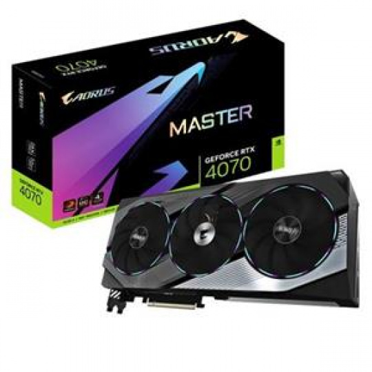 Gigabyte VGA NVIDIA GeForce RTX 4070 AORUS OC 12G, RTX 4070, 12GB GDDR6X, 3xDP, 1xHDMI