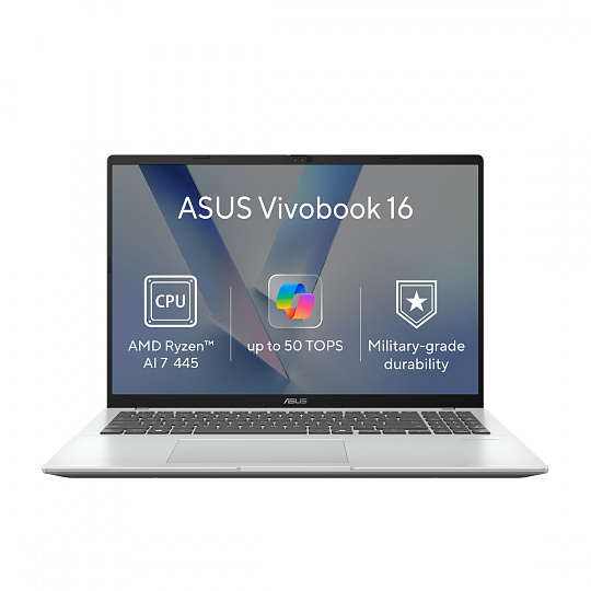 ASUS Vivobook 16/M1607GA-MB036W/AI7-445/16"/WUXGA/32GB/512GB/AMD int/W11H/Silver/2R ASUS Vivobook 16/M1607GA-MB036W/AI7-445/16"/WUXGA/32GB/512GB/AMD int/W11H/Silver/2R