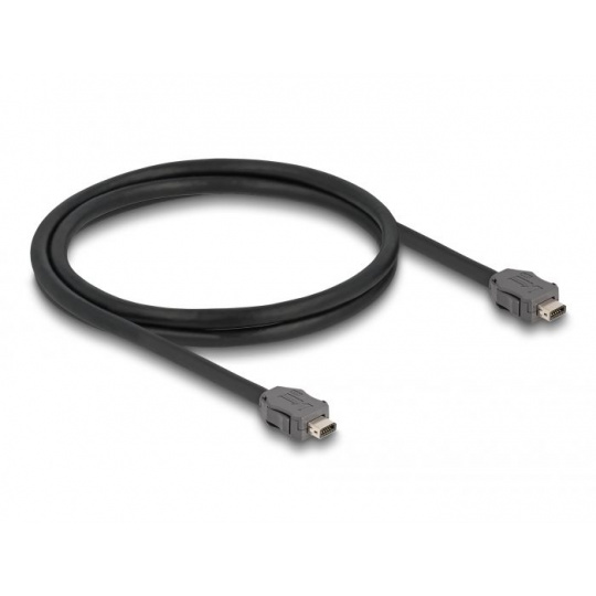 Delock ze zástrčkového konektoru Cable ix Industrial®( A-kódovaný) na zástrčkový konektor Cat.7, délky 1 m