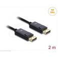 Delock Koaxiální kabel DisplayPort 16K 60 Hz 80 Gbps s pleteným opláštěním 2 m
