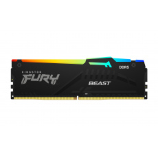 Kingston FURY Beast/DDR5/32GB/6400MHz/CL32/1x32GB/RGB/Black