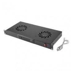 LANBERG 19" FAN UNIT / VENTILATION PANEL WITH LCD 2 FANS + THERMOSTAT 230V BLACK LANBERG 19" FAN UNIT / VENTILATION PANEL WITH LCD 2 FANS + THERMOSTAT 230V BLACK