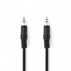 Nedis CAGB22000BK50 - Stereofonní Audio Kabel | 3,5mm Zástrčka - 3,5mm Zástrčka | 5 m | Černá barva Nedis CAGB22000BK50 - Stereofonní Audio Kabel | 3,5mm Zástrčka - 3,5mm Zástrčka | 5 m | Černá barva