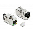 Delock Modul Keystone RJ45, zásuvka Cat.6A, STP, s LED indikací PoE