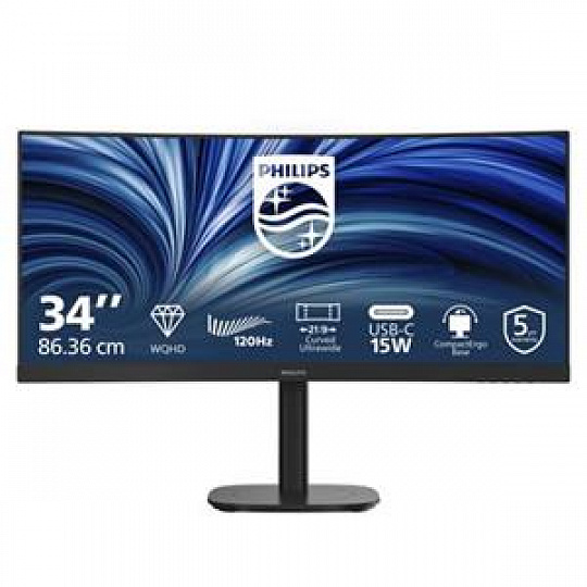 Philips LCD 34B2N3500C 34" zakřivený VA/3440x1440@120Hz/4ms/350cd/2xHDMI/DP/USB/Repro/HAS/5 let Philips LCD 34B2N3500C 34" zakřivený VA/3440x1440@120Hz/4ms/350cd/2xHDMI/DP/USB/Repro/HAS/5 let