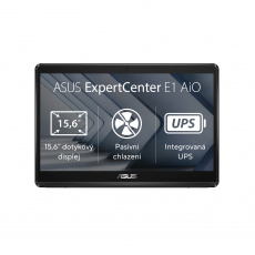 ASUS ExpertCenter E1 AiO (E1600), 15,6" FHD, dotykový, N4500, 4GB, 128GB SSD, Intel UHD, bez OS, černý, záruka 2 roky 