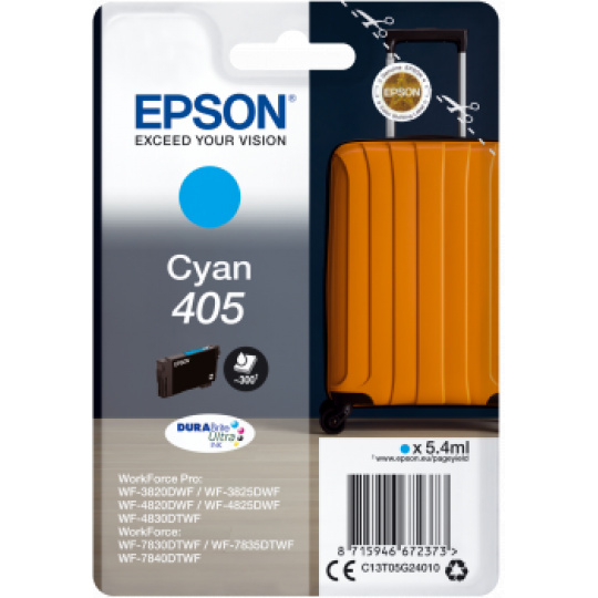 Epson Singlepack Cyan 405 DURABrite Ultra Ink