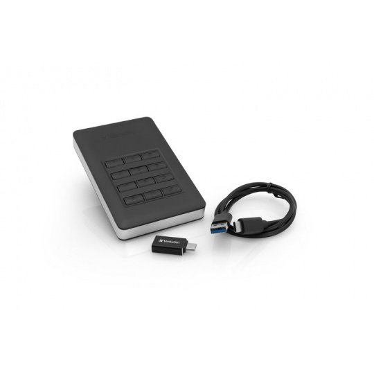 VERBATIM Store 'n' Go 2,5" Secure HDD 1TB USB 3.1 černý