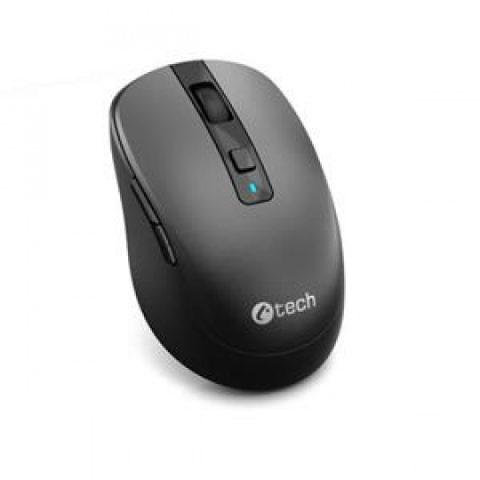 C-TECH myš WLM-19 Dual mode, bezdrátová, BT5.0 + 2,4GHz, 1600DPI, 6 tlačítek, USB nano receiver, černá C-TECH myš WLM-19 Dual mode, bezdrátová, BT5.0 + 2,4GHz, 1600DPI, 6 tlačítek, USB nano receiver, černá