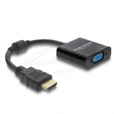 Delock Adaptér ze samec konektoru HDMI na zásuvkový černá Delock Adaptér ze samec konektoru HDMI na zásuvkový černá