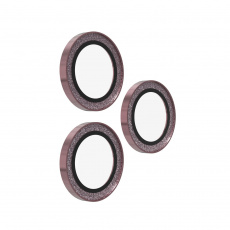 ZAGG Ochranná čočka pro Apple iPhone 17 Pro/Pro Max/16 Pro/Pro Max/15 Pro/Pro Max - růžová třpytka