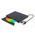 GEMBIRD externí USB DVD mechanika, černá
