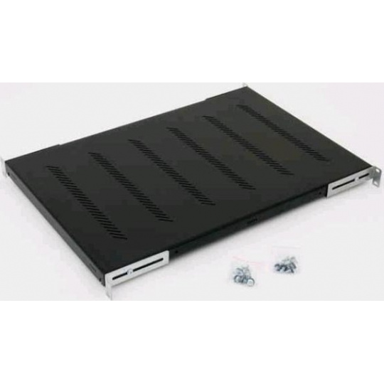 19"police H4 perforovaná 1U/750mm, max.150kg