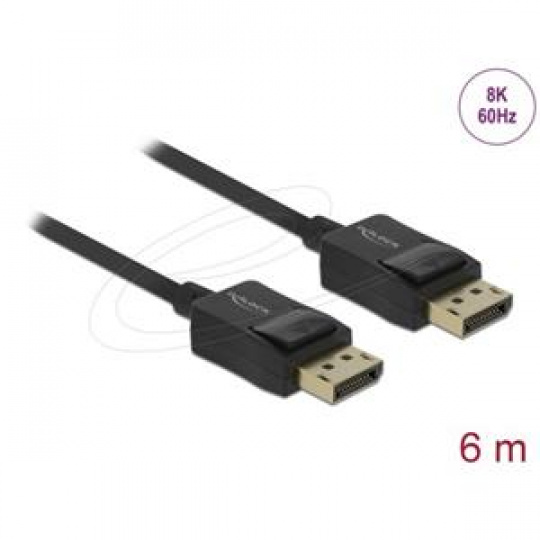 Delock Koaxiální kabel DisplayPort 8K 60 Hz 6 m Delock Koaxiální kabel DisplayPort 8K 60 Hz 6 m