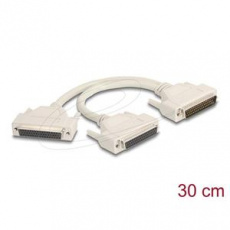 Delock Adaptér z 50 pin zástrčkového konektoru Y-Cable Splitter D-Sub na 2 x 50 pin zásuvky D-Sub, se šrouby,30 cm Delock Adaptér z 50 pin zástrčkového konektoru Y-Cable Splitter D-Sub na 2 x 50 pin zásuvky D-Sub, se šrouby,30 cm
