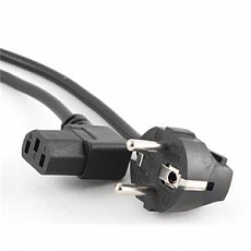 GEMBIRD Kabel síťový 1,8m VDE 220/230V napájecí, pravoúhlý konektor C13 GEMBIRD Kabel síťový 1,8m VDE 220/230V napájecí, pravoúhlý konektor C13
