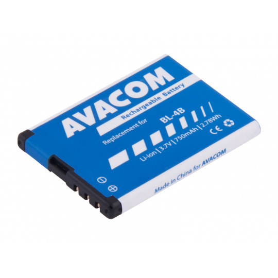 Baterie AVACOM GSNO-BL4B-S750 do mobilu Nokia 6111 Li-Ion 3,7V 750mAh (náhrada BL-4B)