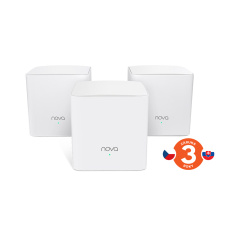 Tenda Nova MW5c (3-pack) WiFi AC1200 Mesh Gigabit system Dual Band, 6x GLAN/GWAN, SMART CZ aplikace Tenda Nova MW5c (3-pack) WiFi AC1200 Mesh Gigabit system Dual Band, 6x GLAN/GWAN, SMART CZ aplikace