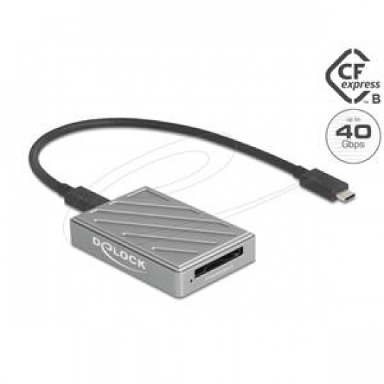 Delock Čtečka karet USB Type-C™ 40 Gbps pro paměťové karty CFexpress typu B