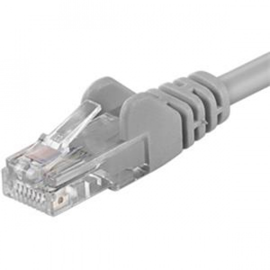 PremiumCord F/UTP 5m CAT.6 patch kabel awg26 šedá