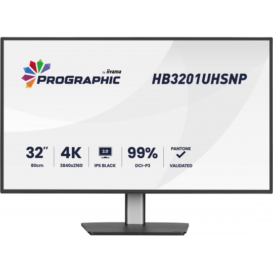 iiyama ProGraphic/HB3201UHSNP-B1/31,5"/IPS/4K UHD/60Hz/4ms/Černá/3R iiyama ProGraphic/HB3201UHSNP-B1/31,5"/IPS/4K UHD/60Hz/4ms/Černá/3R